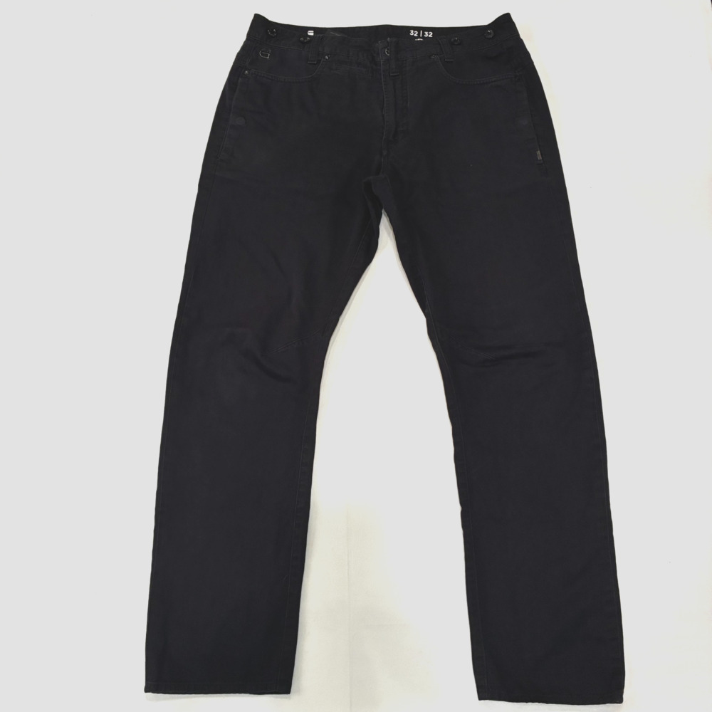 G Star RAW D-Staq Tapered Leg Chino Pants 32x32 Men's Black Workwear Suspenders